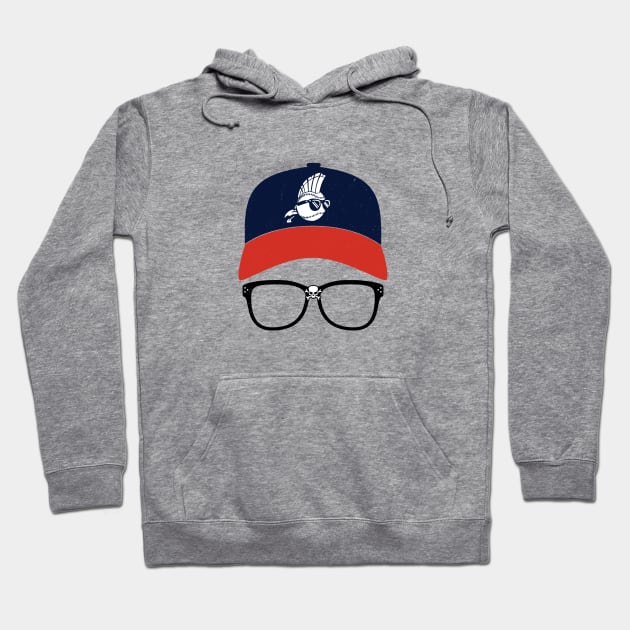 Ricky Vaughn Major League - vintage glasses and hat Hoodie by BodinStreet